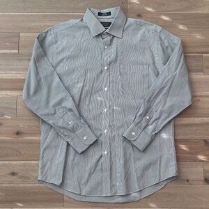 Nordstrom Men's Gray striped Button Down Shirt